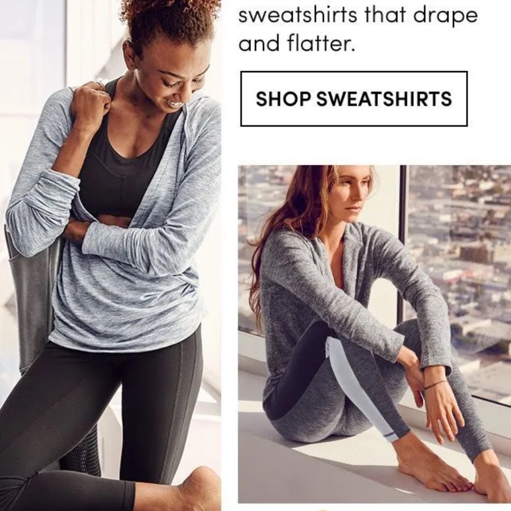 Athleta• Stuido Hoodie Heather Gray Size XL